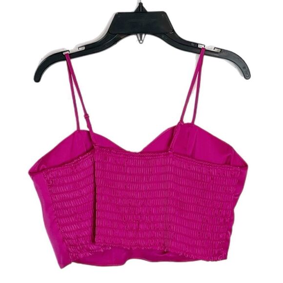 Sincerely Jules Fuchsia Crop Top with Wide Leg Pants - Picture 3 of 7